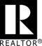 A black and white logo for realtor. Com